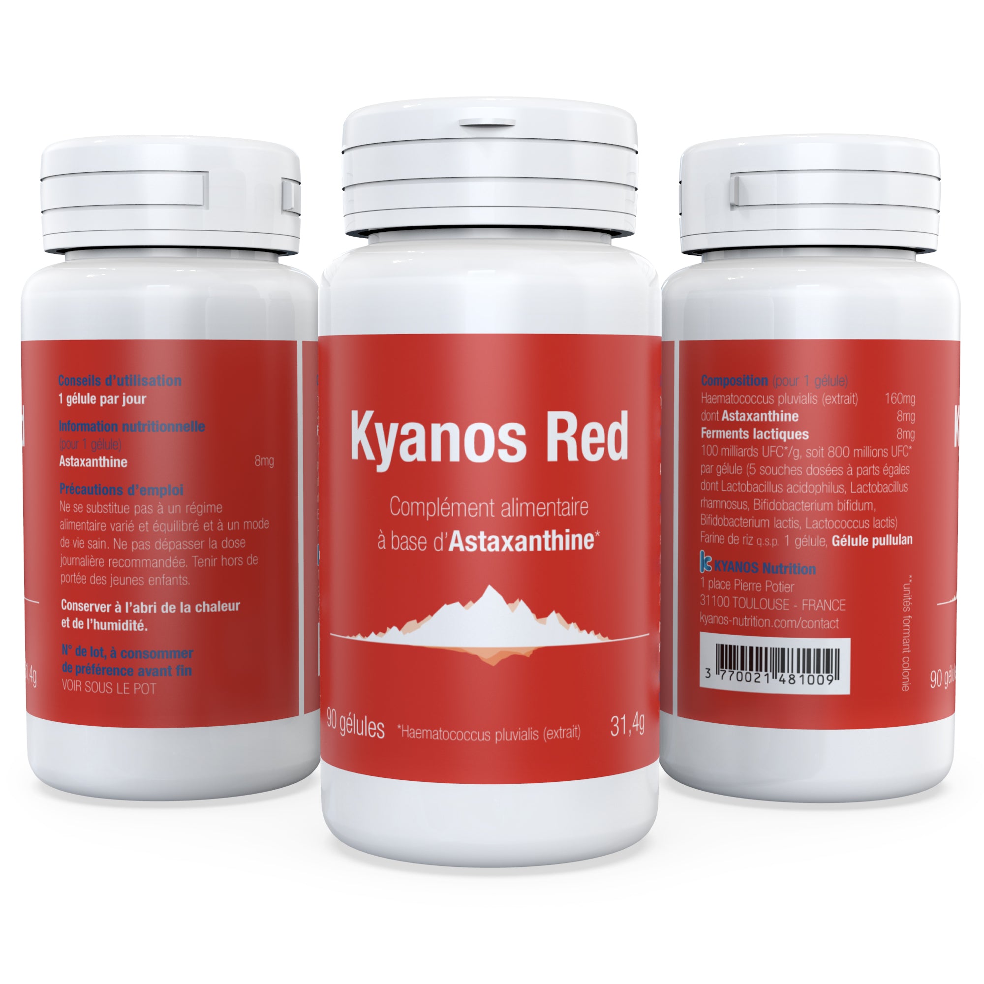 Kyanos Red - 90 gélules - Astaxanthine